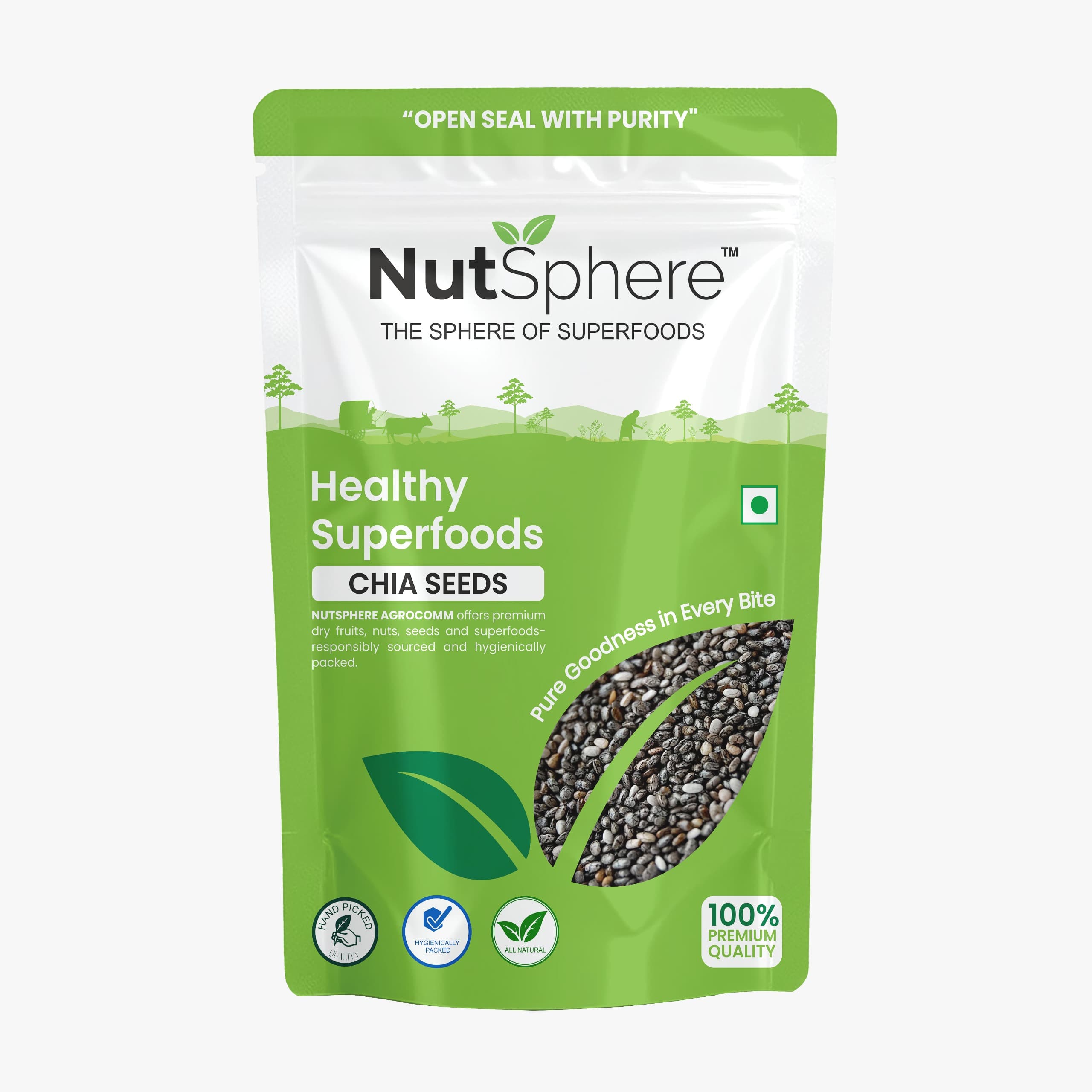 NutSphere Pure Chia Seeds(250GM)