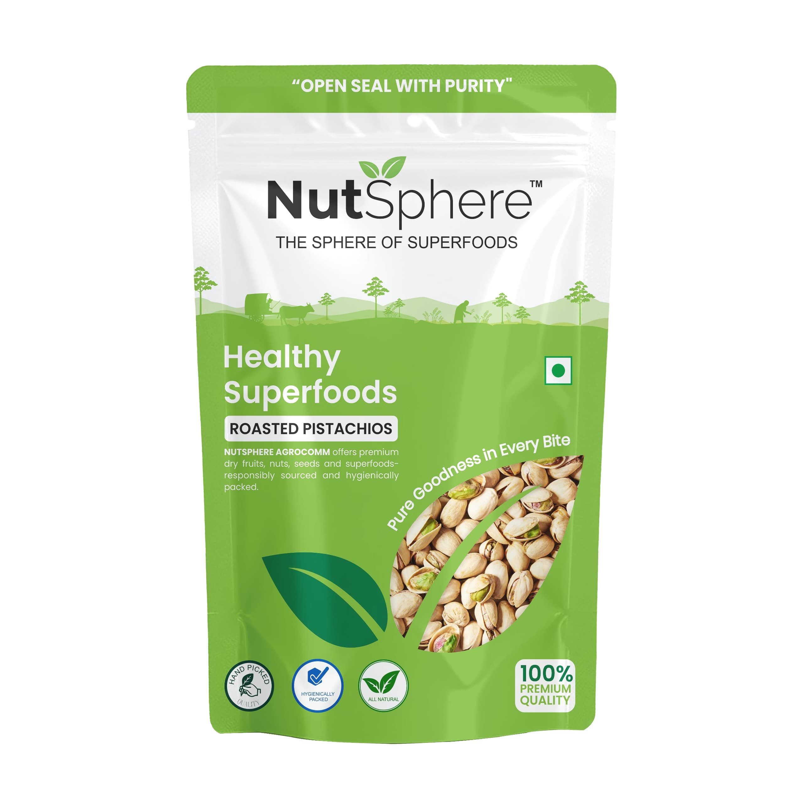 NutSphere California Pistachios-Jumbo Size(200Gm)
